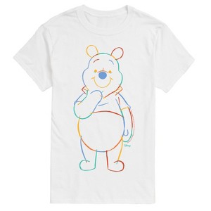 Men's - Winnie The Pooh - Colorful Sketch Short Sleeve Graphic T-Shirt - 1 of 4