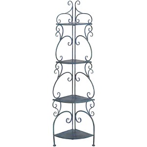 Turuca 4 Tier Corner Shelf - Indoor/Outdoor - PAT5034 - Safavieh - 1 of 4