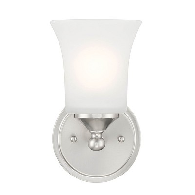 Designers Fountain Bronson 1 - Light Wall Light in  Brushed Nickel