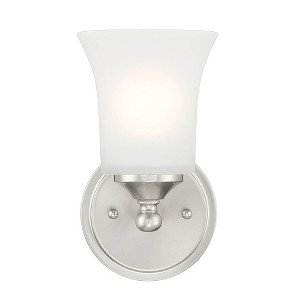 Designers Fountain Bronson 1 - Light Wall Light in  Brushed Nickel - 1 of 1