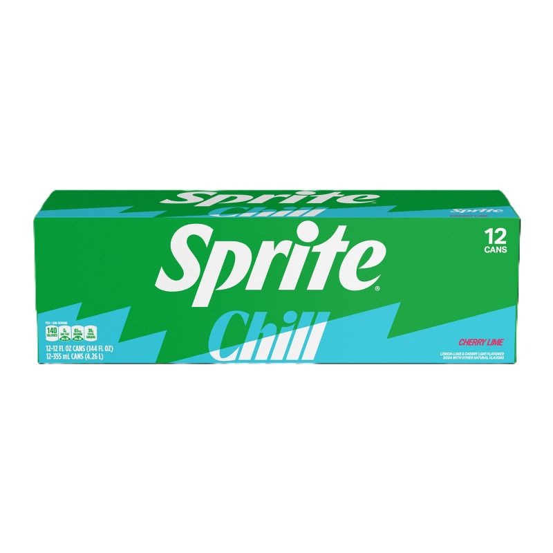 Sprite Chill Cherry Lime Natural Flavor Soda - 12pk/12 fl oz Cans, 3 of 7