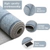 Washable Indoor Area Rug, Ultra Thin Non Slip Stain Resistant Floor Mat, Low Pile Soft Carpet for Living Room Dining Room Bedroom - 2 of 4