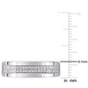 EVERLY JEWELRY | Sterling Silver 1/10 CT TW Diamond Men's Ring - image 3 of 4