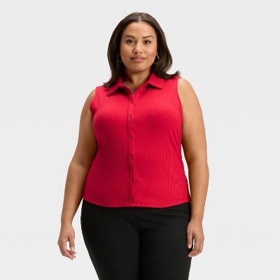 Women's Ribbed Tank Top - A New Day™