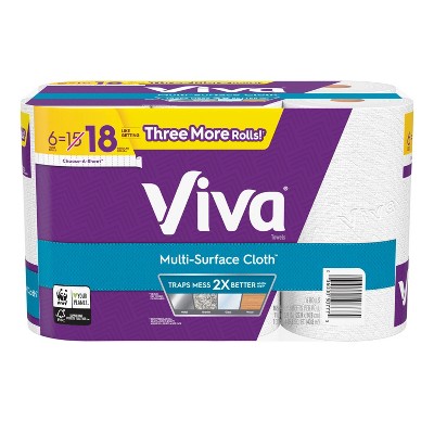 Viva Choose-a-Sheet Paper Towels - 6 Huge Rolls – Target Inventory Checker  – BrickSeek