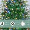 Whisen 3-Piece Pre-Lit Fir Artificial Christmas Tree Set with 6ft Tree, 9ft Garland, 20" Wreath, Mixed LED Lights, Hinged Branches - Green - 3 of 4