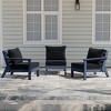 WestinTrends Avalon Outdoor Patio HDPE Loveseat Sofa with Patio Cushions - 2 of 4