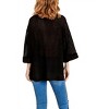 Women's High Low 3/4 Sleeve Waffle Knit Top - umgee - 3 of 3