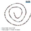 Unique Bargains Clothing Decoration Crystal Rhinestone Sew on Close Claw Chain Trim - 2 of 4
