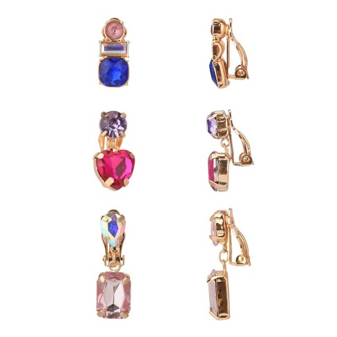 Girls clip hot sale on earrings