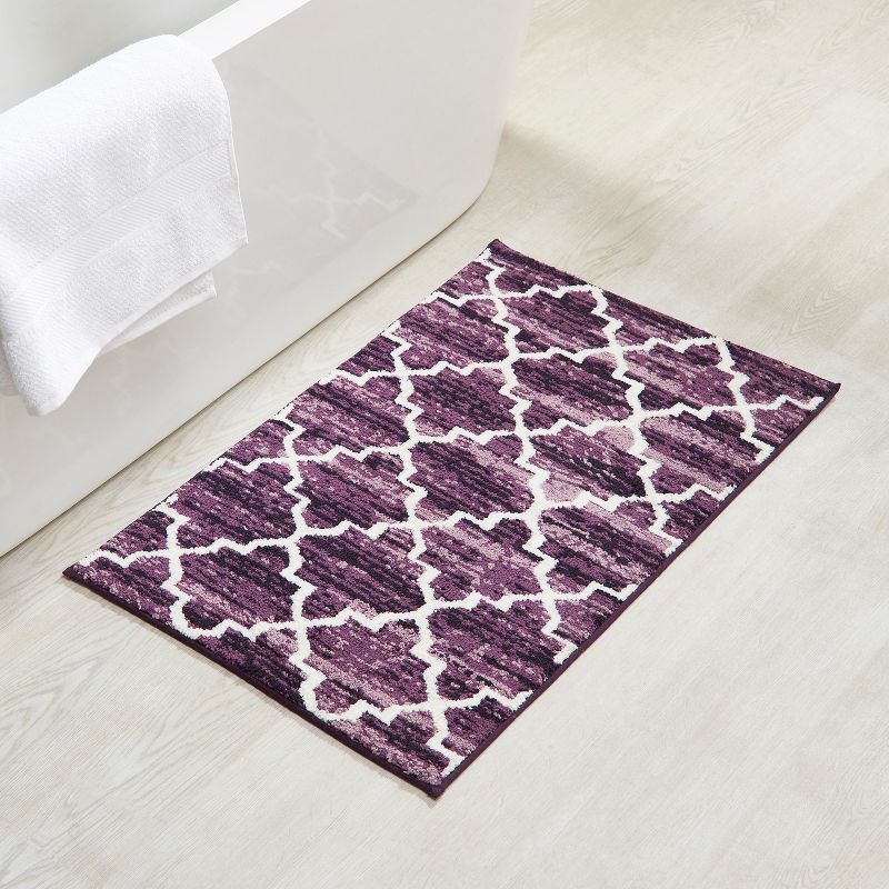 Savio Collection 100% Micro Polyster 3 Piece Bath Rug Set - Better Trends, 3 of 8