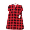 Hudson Baby Unisex Long Sleeve Cotton Jersey Sleeping Bag, Buffalo Plaid - 2 of 2