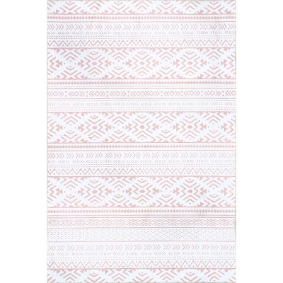 nuLOOM Calia SpinClean Machine Washable Stain-Resistant Area Rug