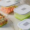 OU Glass Food Storage Container 5 Cup - Oven, Microwave, Freezer & Dishwasher Safe, Airtight Leak Proof Lid with Microwave Valve, Stackable Glass Jar - 2 of 4