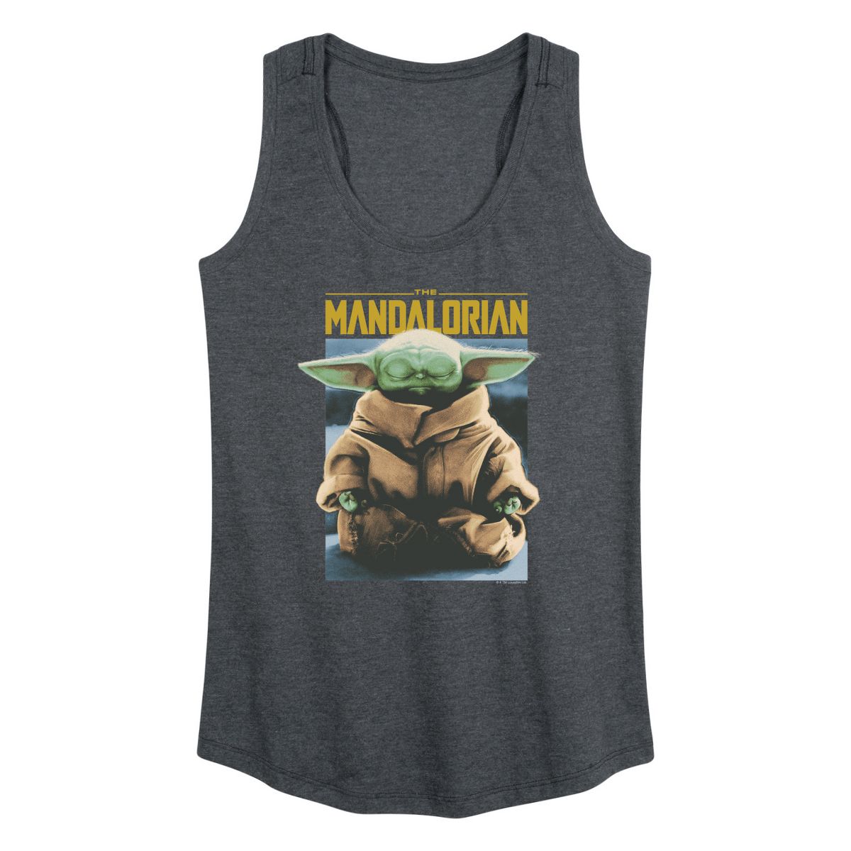Women's - Star Wars - Meditate Child Graphic Racerback Tank - thumbnail 5