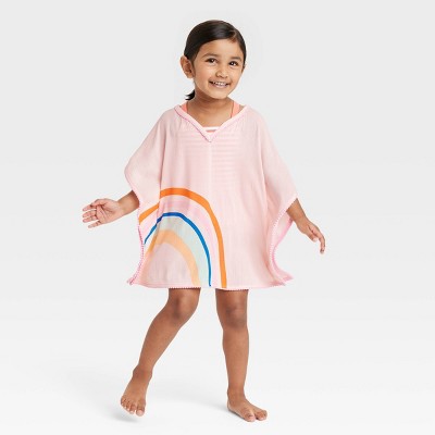 Toddler Girls' Rainbow Cover Up Dress - Cat & Jack™ Rainbow, image 1 of 4 slides