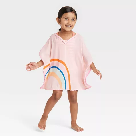 Toddler Girls' Rainbow Cover Up Dress - Cat & Jack™ Rainbow, image 1 of 4 slides