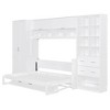 KIGFTSOD Murphy Bed Wall Bed with Closet , Drawers and Shelves - 4 of 4
