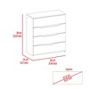 Depot E-Shop Drawer Dresser 35"H, Four Drawers, Superior Top - 2 of 4