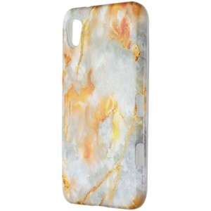 MyBat Premium Dual Layer Case for Motorola Moto E6 - Orange/Gray Marble - 1 of 1