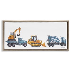 Stupell Industries Construction Vehicles Driving Illustration, 31" x 14" - 1 of 4
