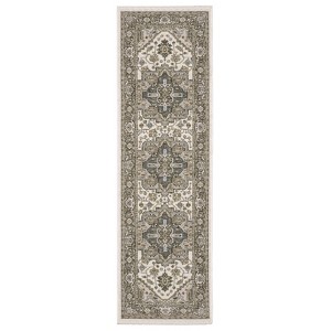 Oriental Weavers Maharaja 1144Y Ivory/ Gold Indoor Area Rug - 2'3" x 7'6" - 1 of 4