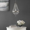 Shirley Grand 1 Light Pendant - Nickel/Clear - Safavieh. - image 2 of 4