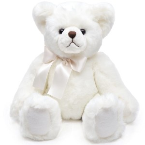 Bearington Aspen, 15.5 Inch White Teddy Bear Stuffed Animal, Vintage Teddy Bear, Makes a Great Gift for Birthday - 1 of 4