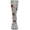 Memoi Men's Labrador Dogs Bamboo Crew Socks Light Gray Heather 10-13 - 2 of 3
