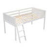 CAVINAS Twin/Full Size Loft Bed with Ladder & Safety Guardrails,Solid Wood Bed Frame for Kids Room,Bedroom - 3 of 4