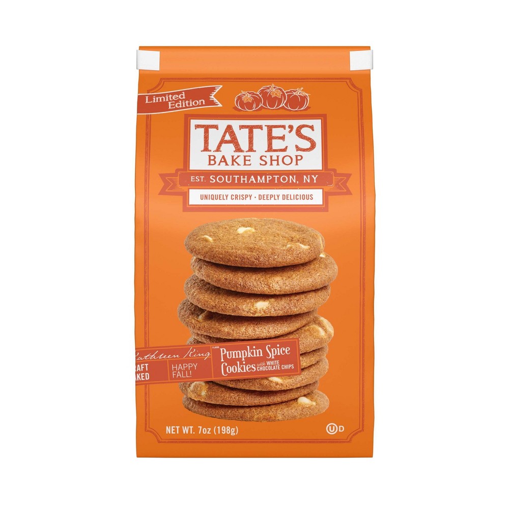 UPC 810291000920 product image for Tate's Bake Shop Pumpkin Spice Cookies with White Chocolate Chips - 7oz | upcitemdb.com