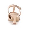 Journee Collection Womens Medium and Wide Width Jazlynn Buckle Kitten Heel Pointed Toe Pumps - 3 of 4