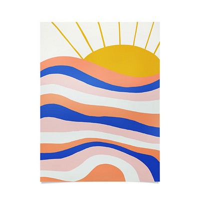 SunshineCanteen Sunrise Surf Poster- 18" x 24" - Society6