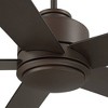 Casa Vieja 52" Grand Palm Modern Indoor Outdoor Ceiling Fan 5 Blade LED Light Remote Control Oil Rubbed Bronze Finish Bedroom Patio Damp Rated - 4 of 4