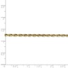 Black Bow Jewelry 2.75mm, 10k Yellow Gold Lightweight D/C Rope Chain Bracelet - 4 of 4