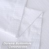 Soft Microfiber Fabric Shower Curtain or Liner with Decorative Embossed Pattern, Water Repellent - 3 of 4