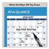Horizontal Reversible/Erasable Wall Planner, 36 x 24, White/Blue Sheets, 12-Month (Jan to Dec): 2025 - 2 of 3