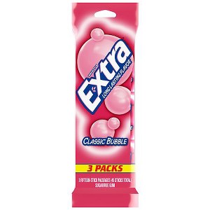 Extra Sugarfree Gum Classic Bubble Gum 15.0 ea - 1 of 1