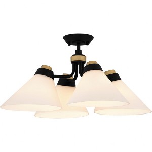 Quoizel Lighting 4 - Light Semi-Flush Mount in  Matte Black - 1 of 1