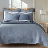 Cross Stitch Chambray Standard Sham - Levtex Home - 3 of 3