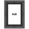 PosterPalooza | Photo Size Refined Black Picture Frame - UV Acrylic, Foam Board Backing, Hanging Hardware - 2 of 4