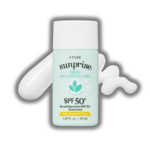 ETUDE - Sunprise Mild Airy Finish Sunmilk | Non-Sticky, Long Lasting Protection, 100% Mineral Korean Sunscreen - (1.85 oz) - 1 of 4