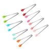 Unique Bargains Stainless Steel with Silicone Tips Cooking Food Tongs 8 Pcs - 3 of 4