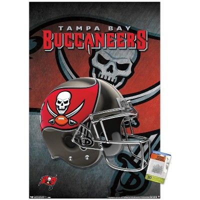 Trends International Nfl Tampa Bay Buccaneers - Helmet 16 Unframed