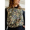 Women's Silky Floral Sweater - current air - 2 of 4