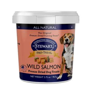 Stewart Freeze-Dried Wild Salmon Dog Treat - 2.75oz Tub