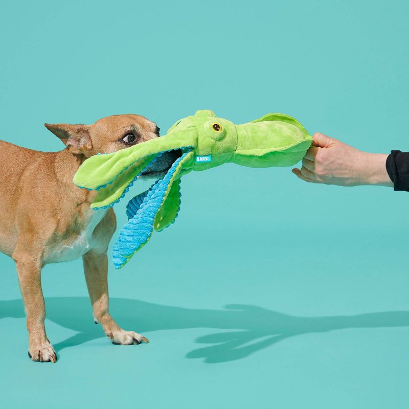 BARK Billy The Squid Dog Toy - Green, 4 of 15