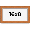 PosterPalooza | Panoramic Flat Brown Picture Frame - UV Acrylic, Foam Board Backing, Hanging Hardware - 2 of 4