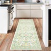 Floral Indoor Floor Rugs: Washable, Non-Slip, Ultra Thin Boho Flower Style for Living Room, Girls' Room, Nursery, Playroom - 4 of 4