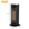 SUGIFT 1500W Space Heater for Indoor Use, 16" Portable Electric Heaters Fan for Bedroom - 2 of 4